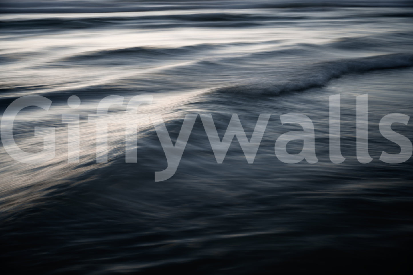 A high-quality serene ocean wall mural for walls.