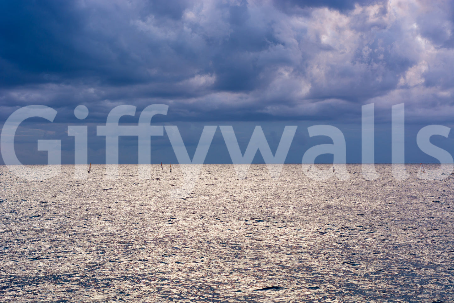 A high-quality serene beach wall mural for walls.