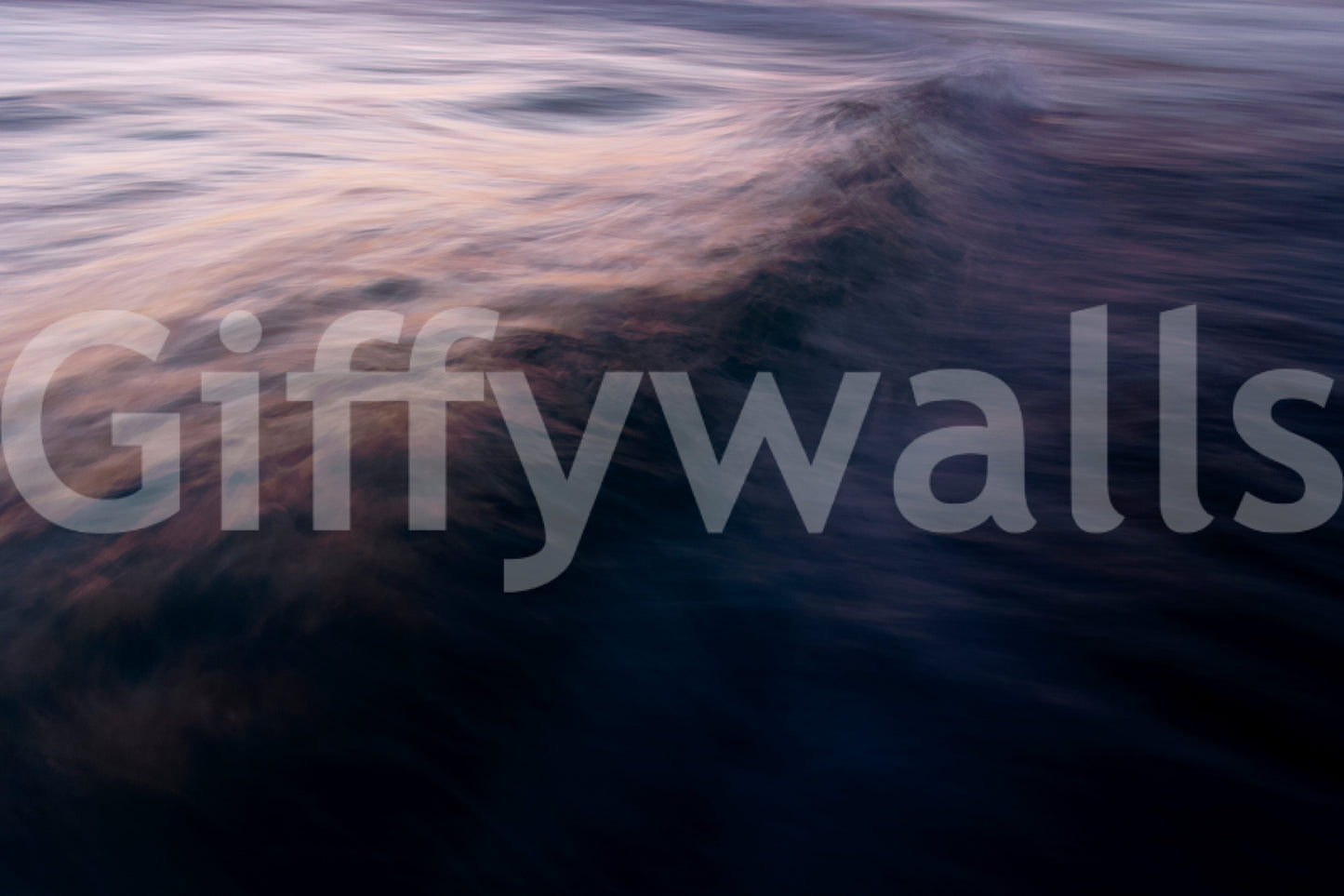 A high-quality serene ocean wall mural for walls.