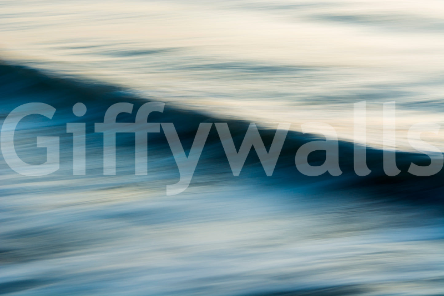 A high-quality serene ocean wall mural for walls.