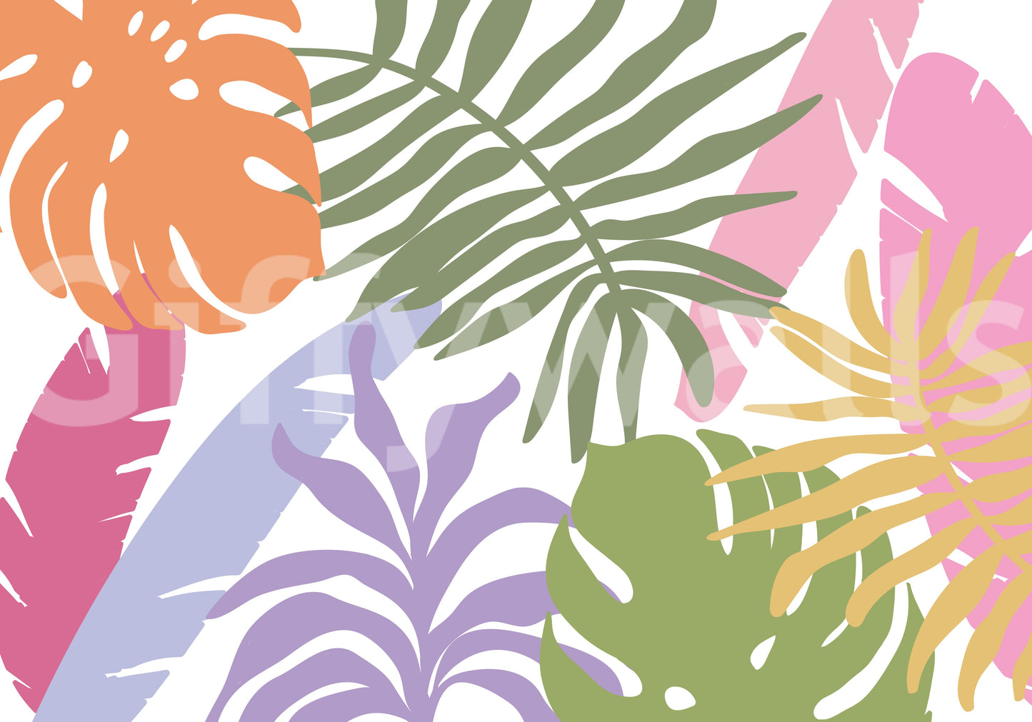 A high-quality serene flower wall mural for walls.