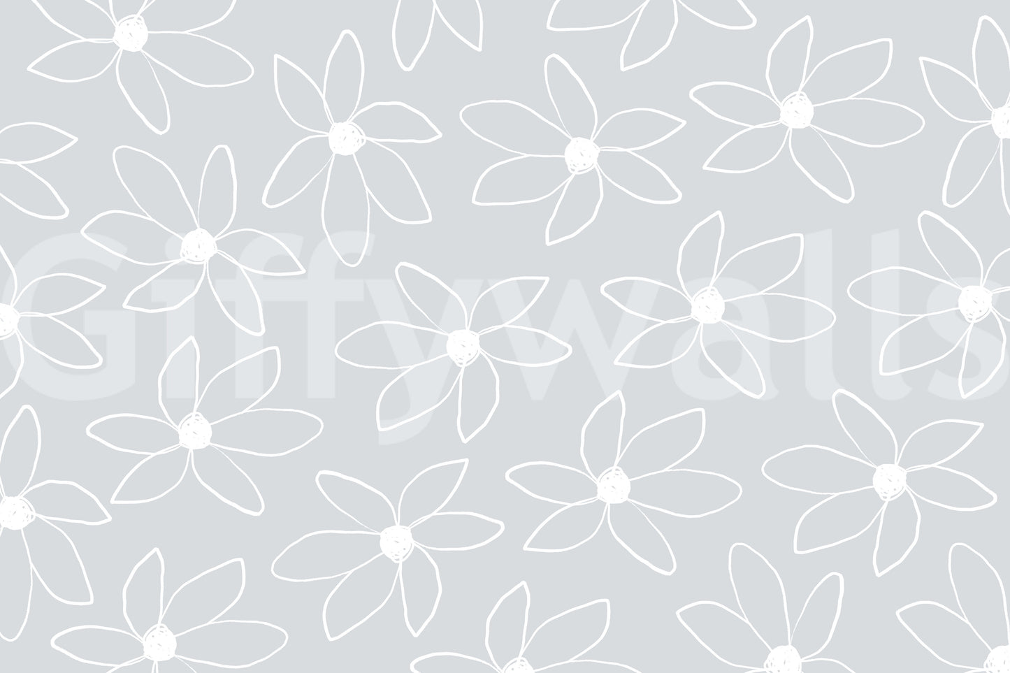 A high-quality minimalist flower wall mural for walls.