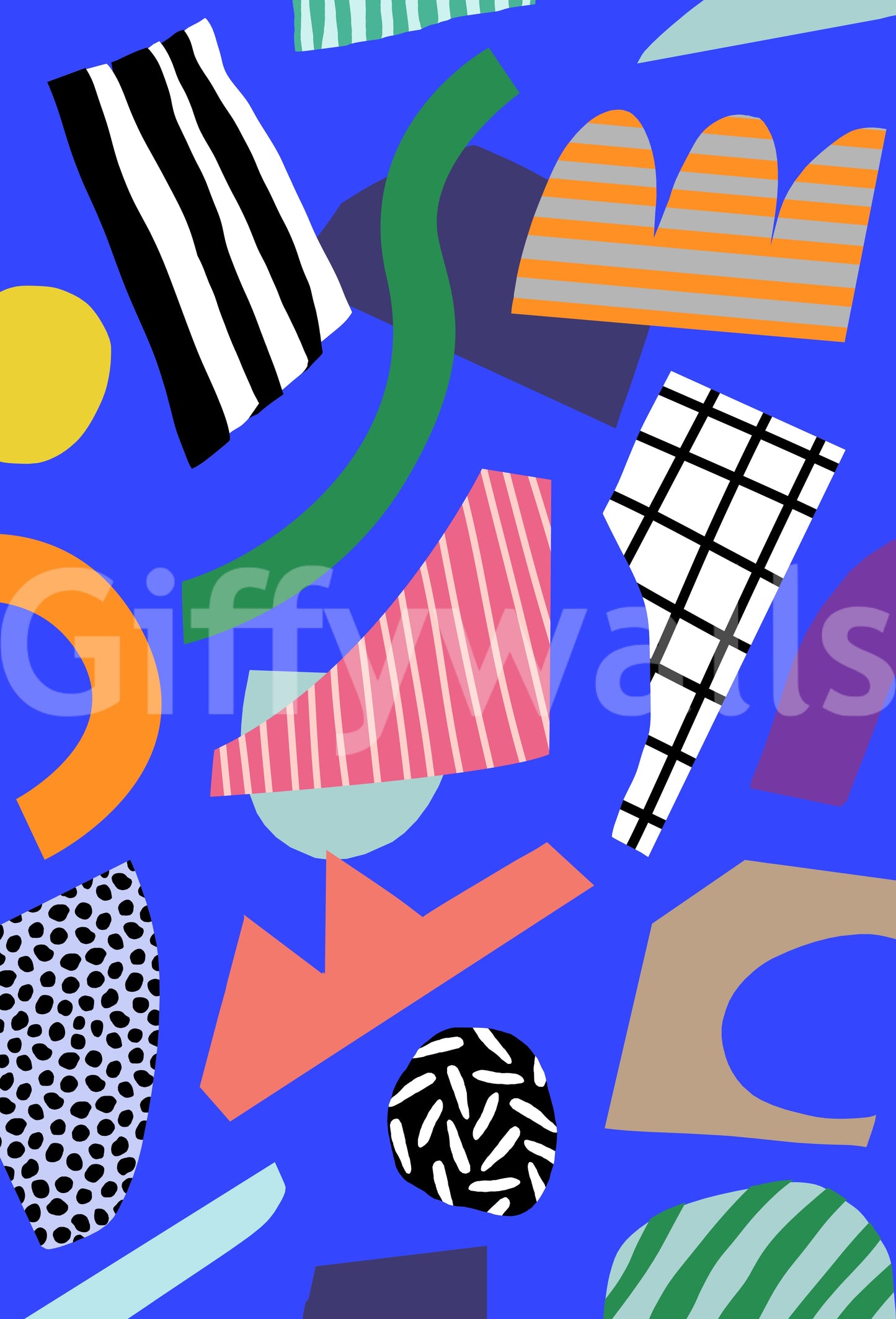 A high-quality minimalist print wall mural for walls.