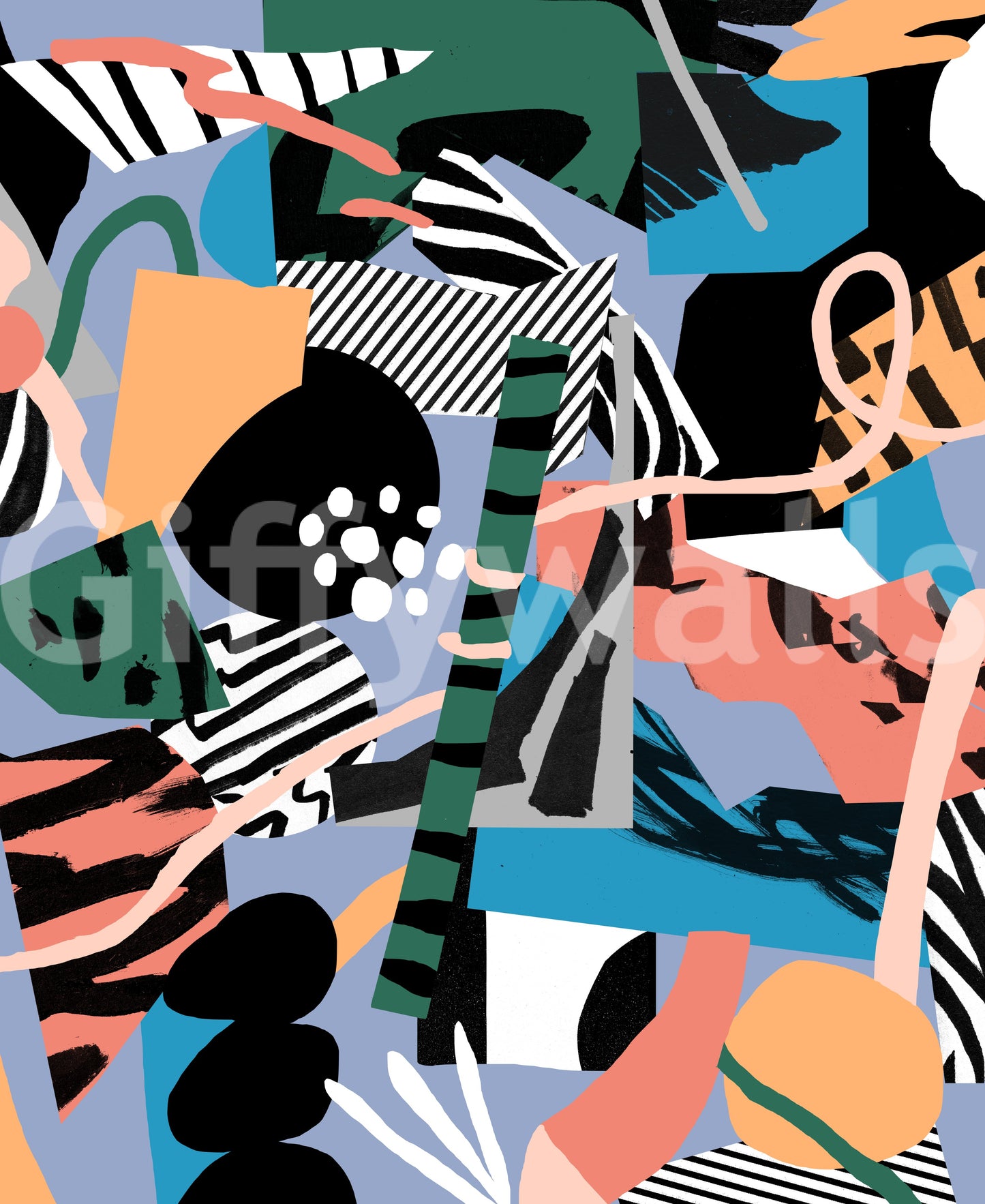 A high-quality abstract print wall mural for walls.