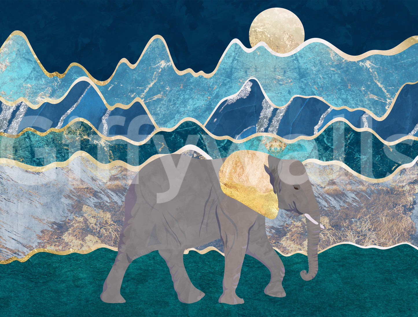 Elephant Vista Wall Mural -2465921