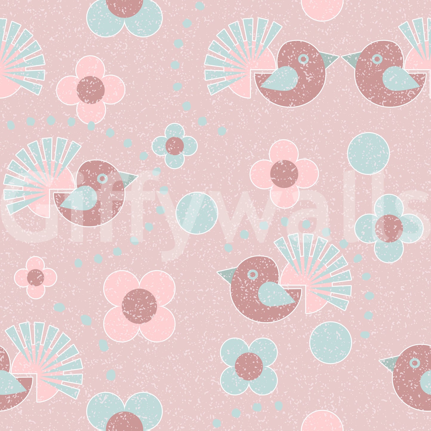 Rosebird Delight Wallpaper