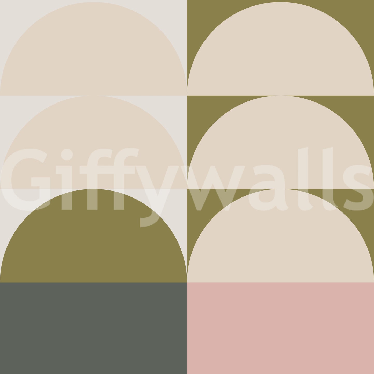 Retro Sunrise Panorama Wall Mural