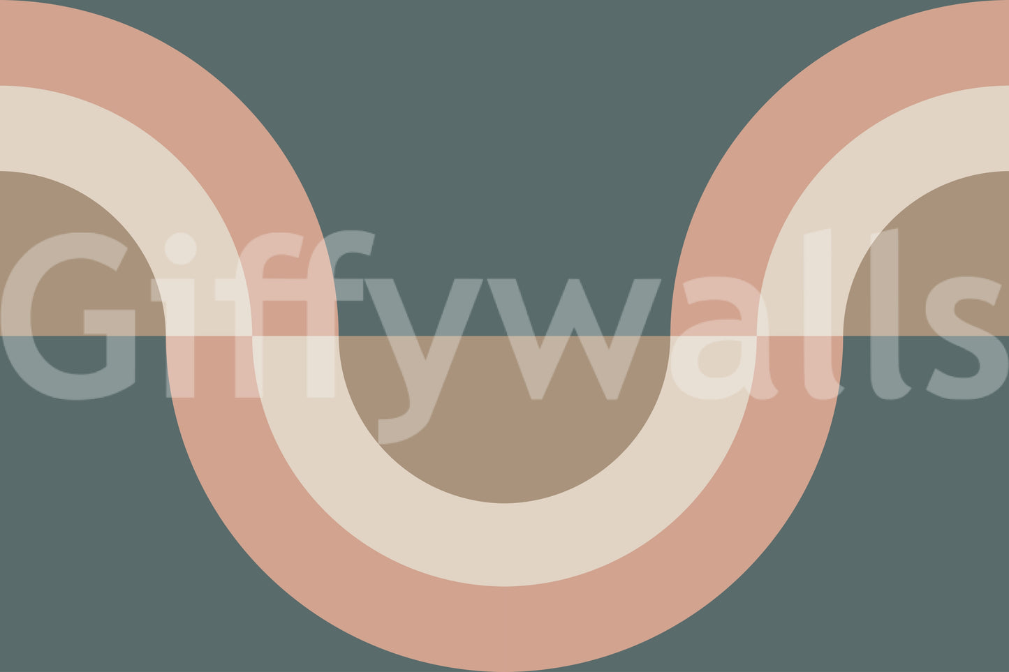 Modern Retro Arcs Decor Wallpaper