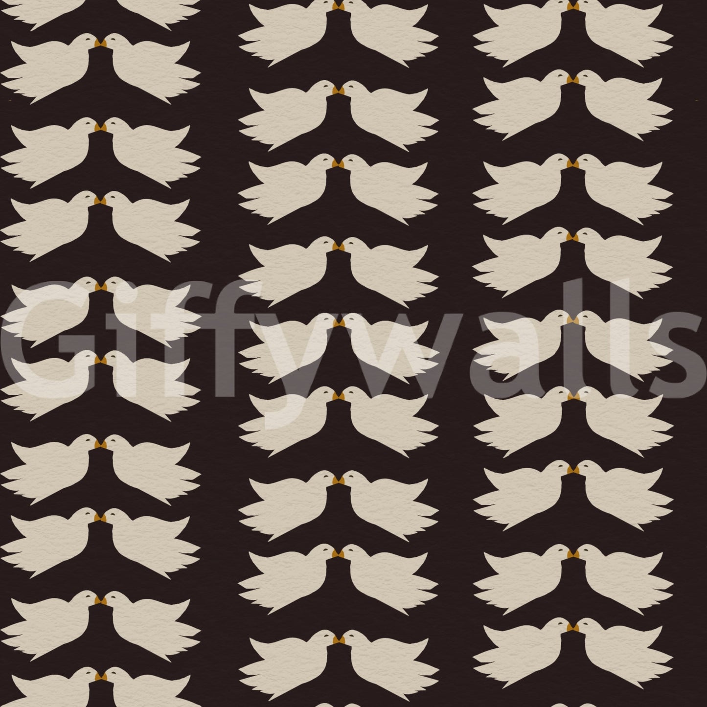 Romantic Doves pattern wallcovering, a timeless symbol of unity and peace.
