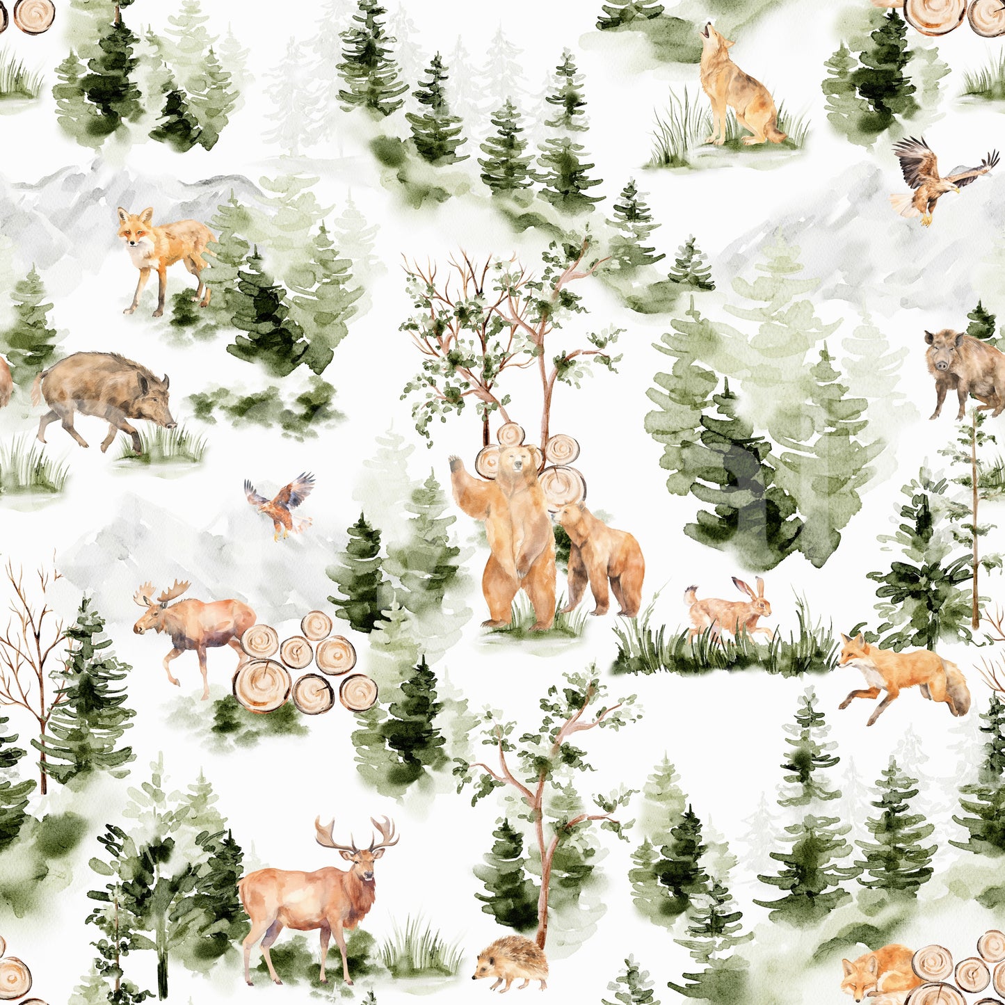 Forest Friends Wallpaper