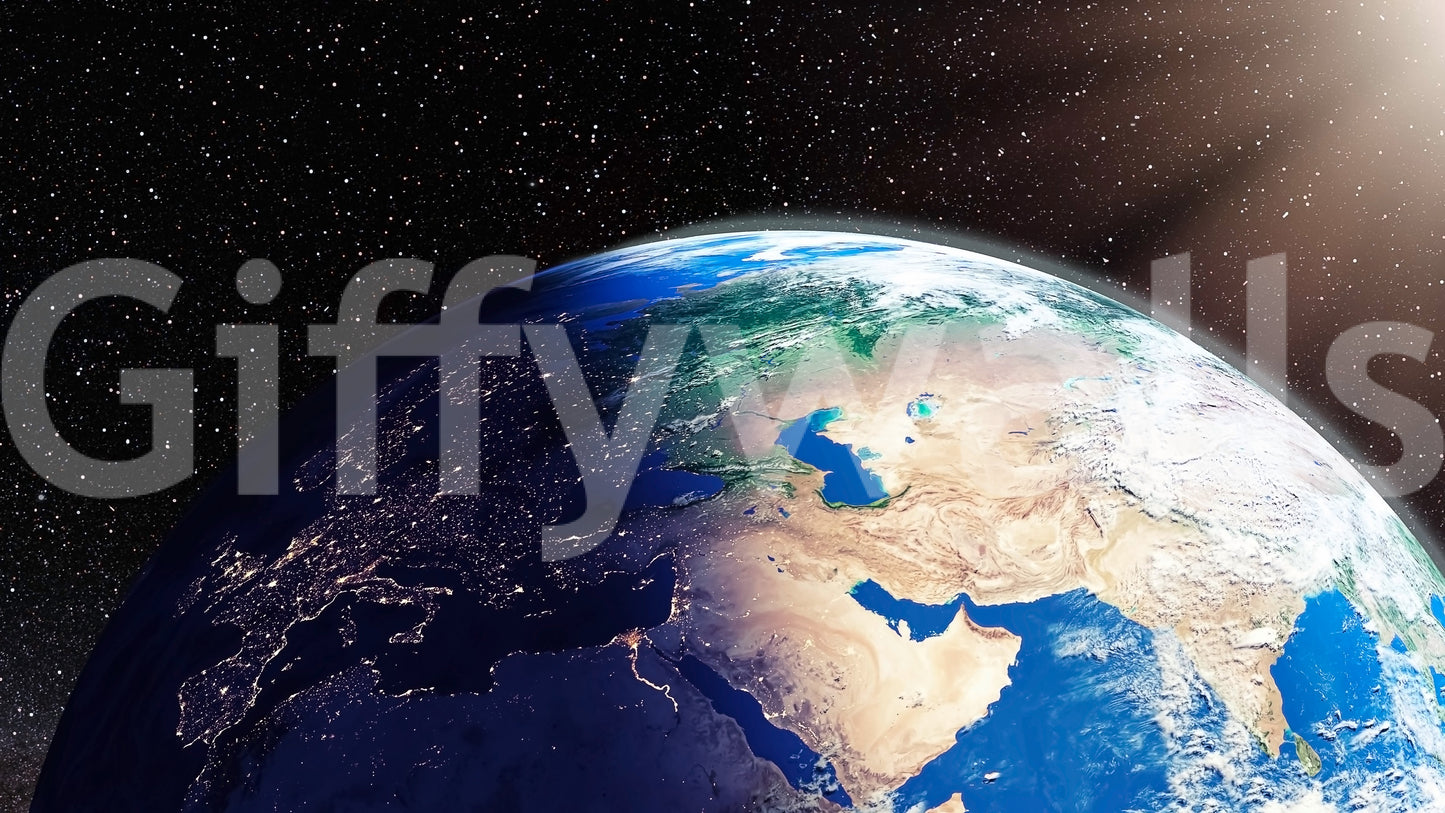 Earth from Space Wall Mural