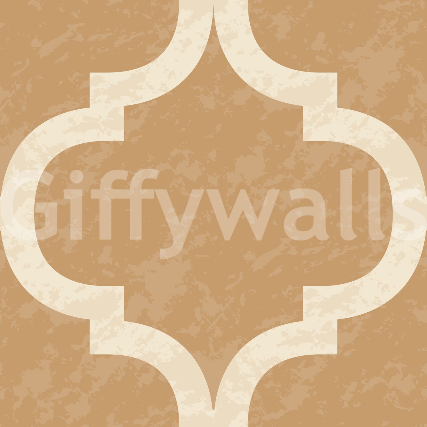 Moroccan Ogee - Golden Tan Wallpaper