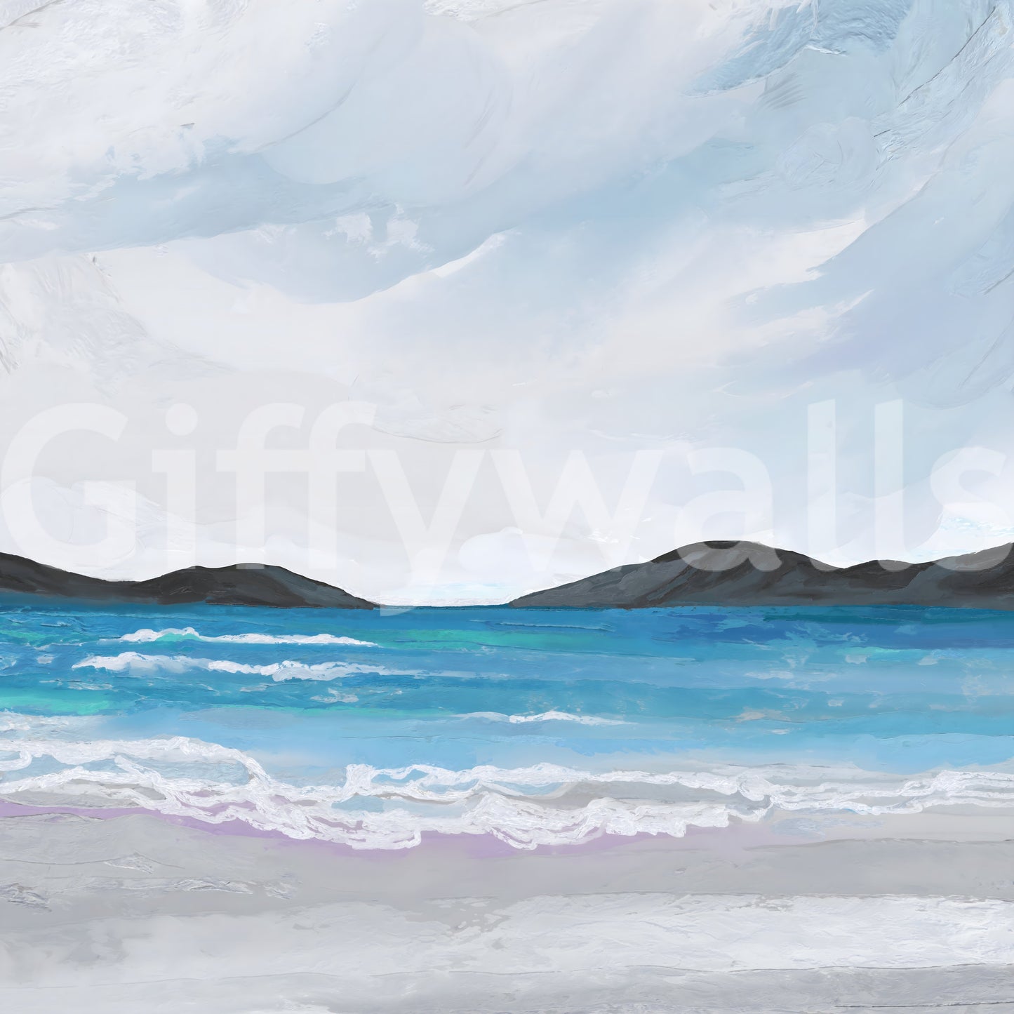 Coastal Scene Wall Mural