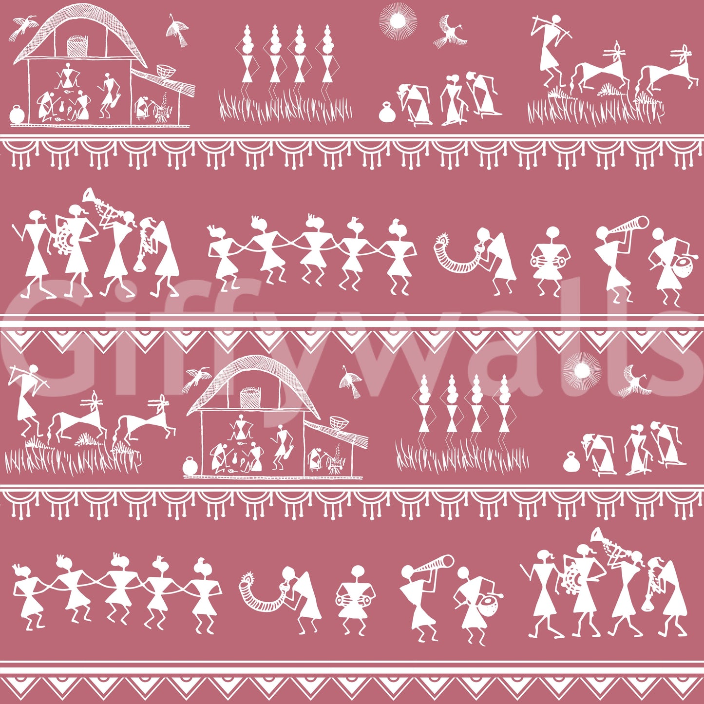 Warli Utsav Wall Mural