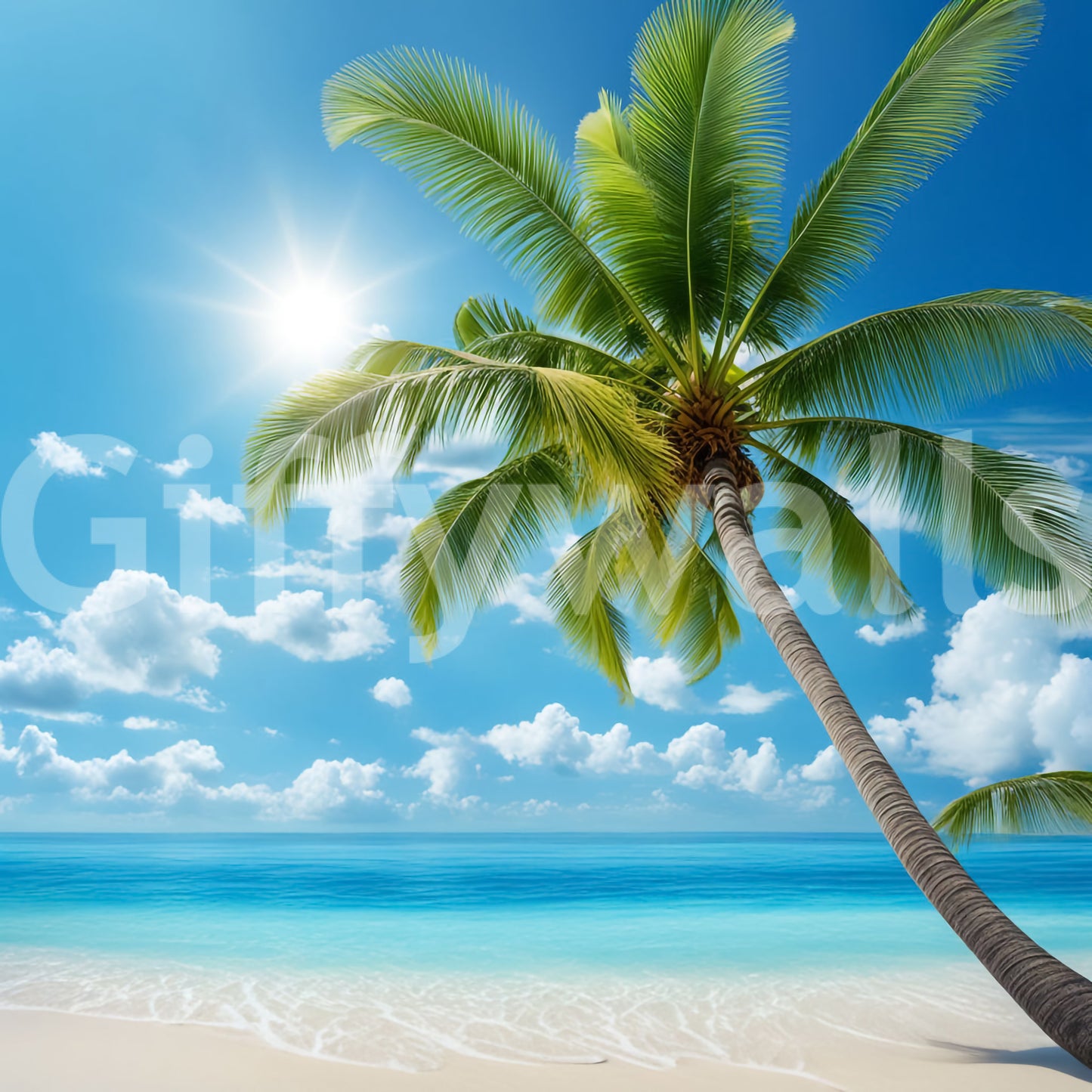Serene Tranquil Beach Wall Mural
