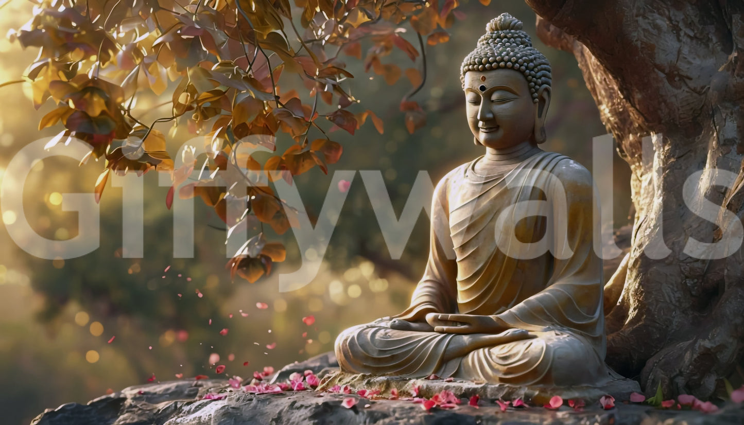 Zen Garden Buddha Wall Mural