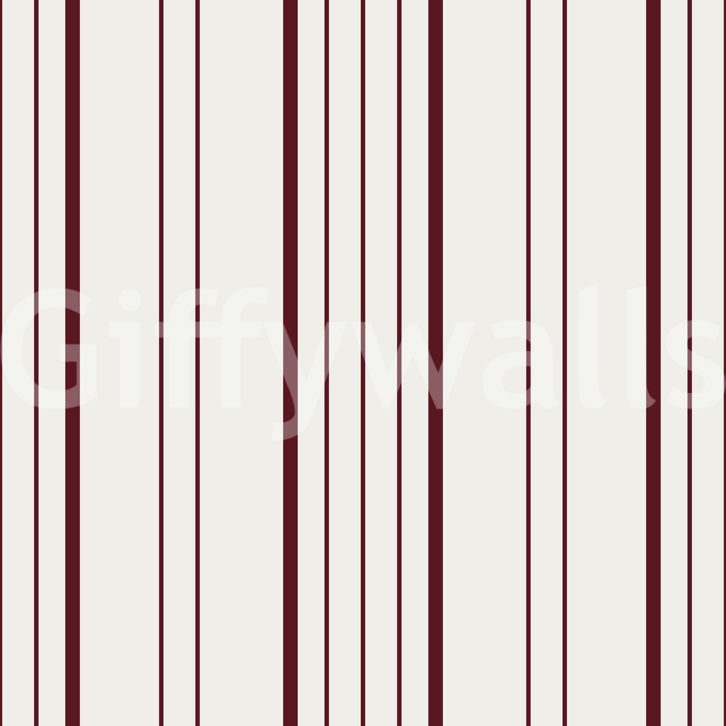 Burgundy Stripe Wallpaper