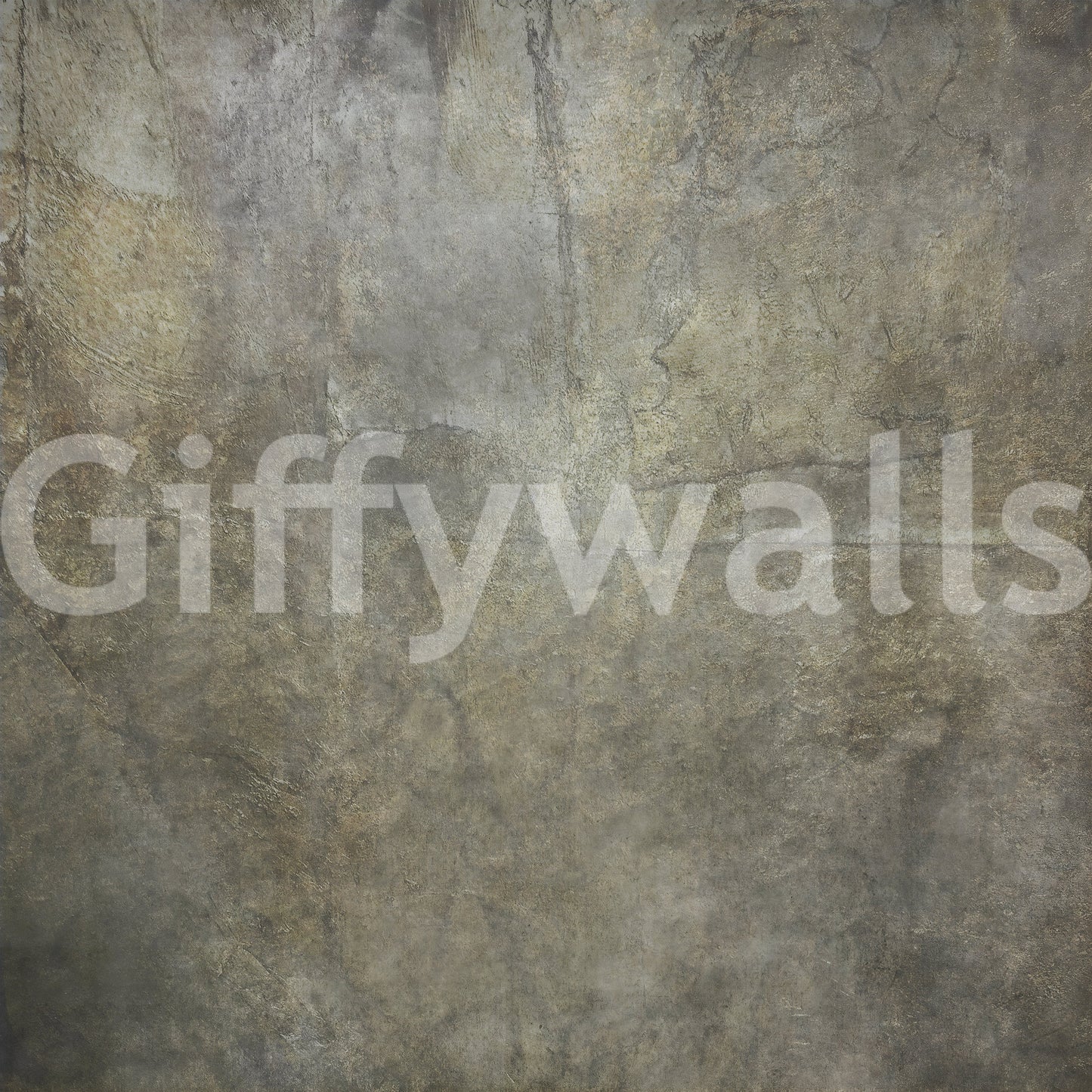 Golden Paper Collage Wall Mural