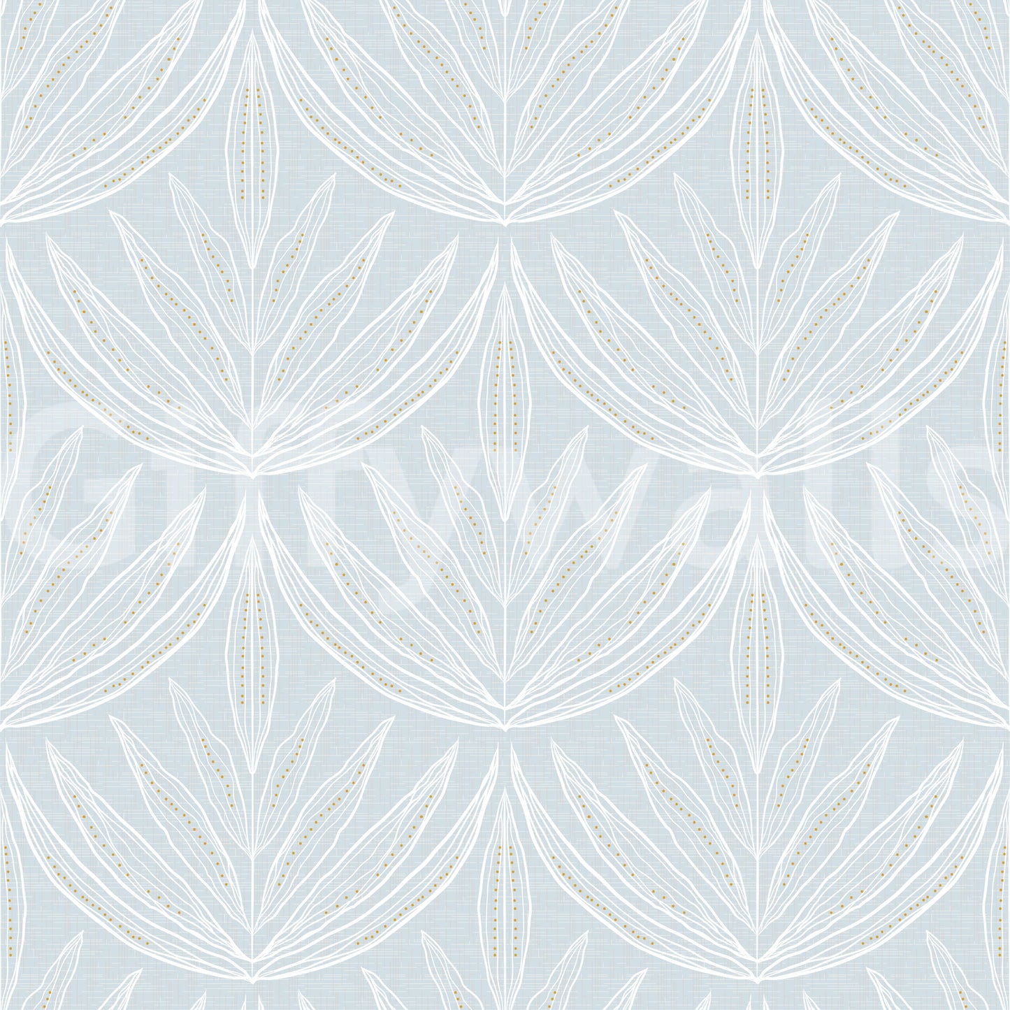 Gilded Petals Wallpaper