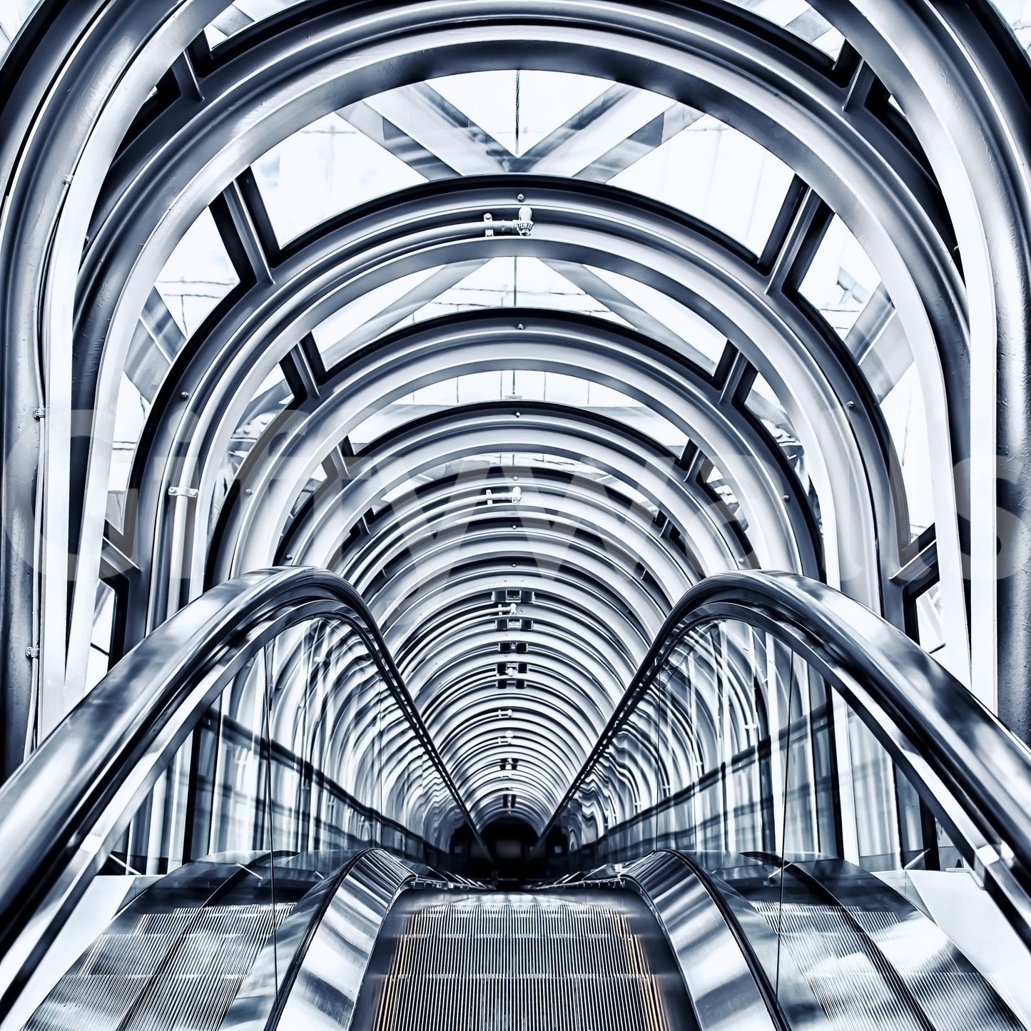 Escalator Arches Wall Mural