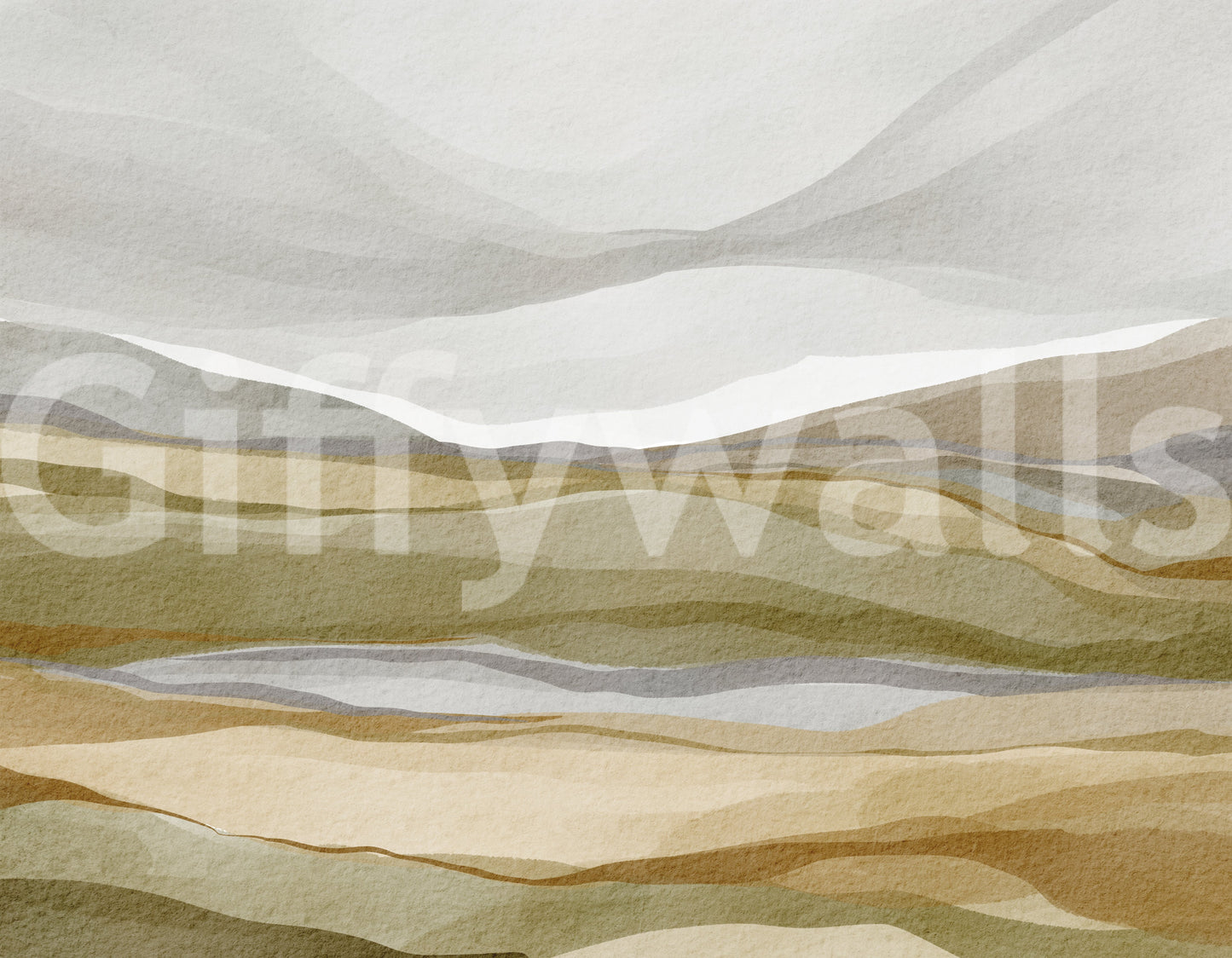 Earthen Horizon Wall Mural