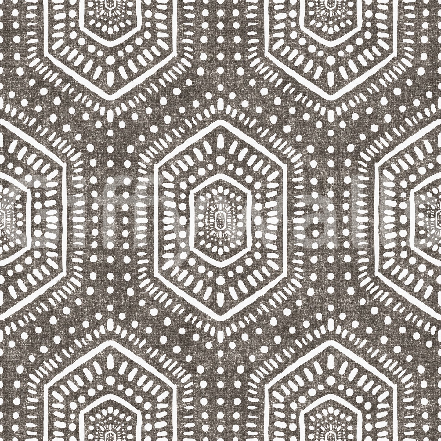 Boho Painted Grunge Dark Bark Wallpaper