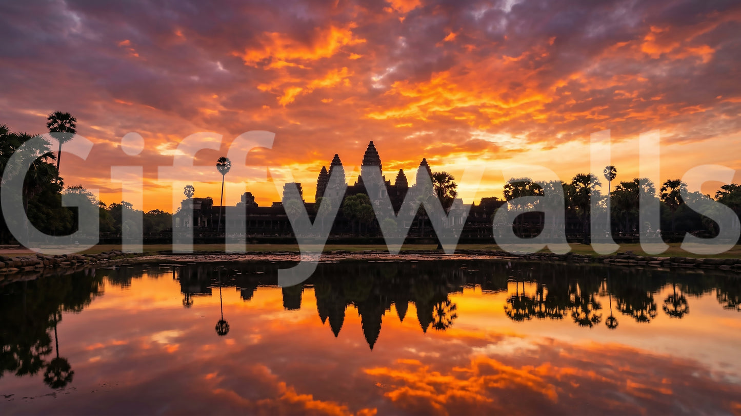 Sacred Glow Reflection Wall Mural