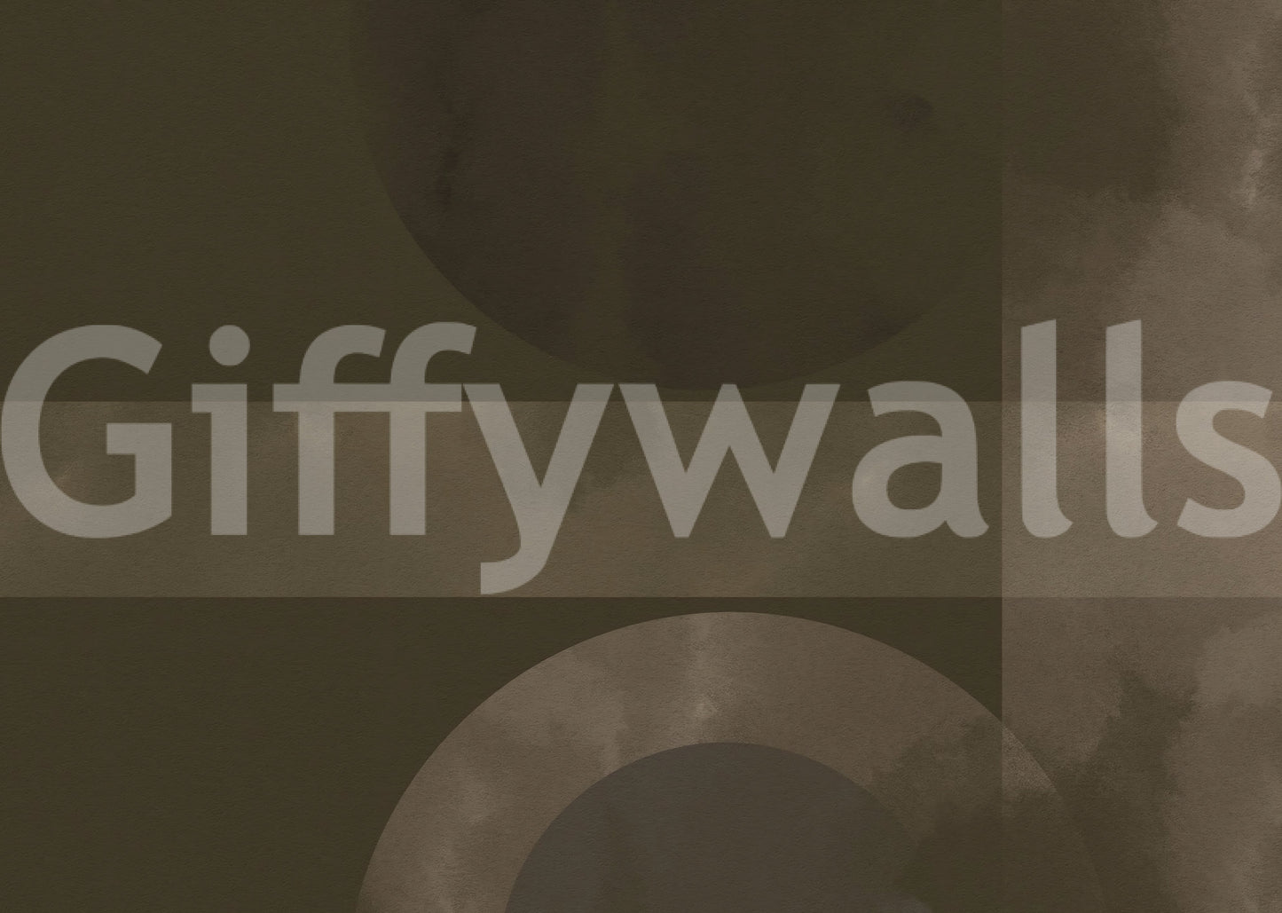 Muted Horizon Geometry abstract shapes Wall Mural