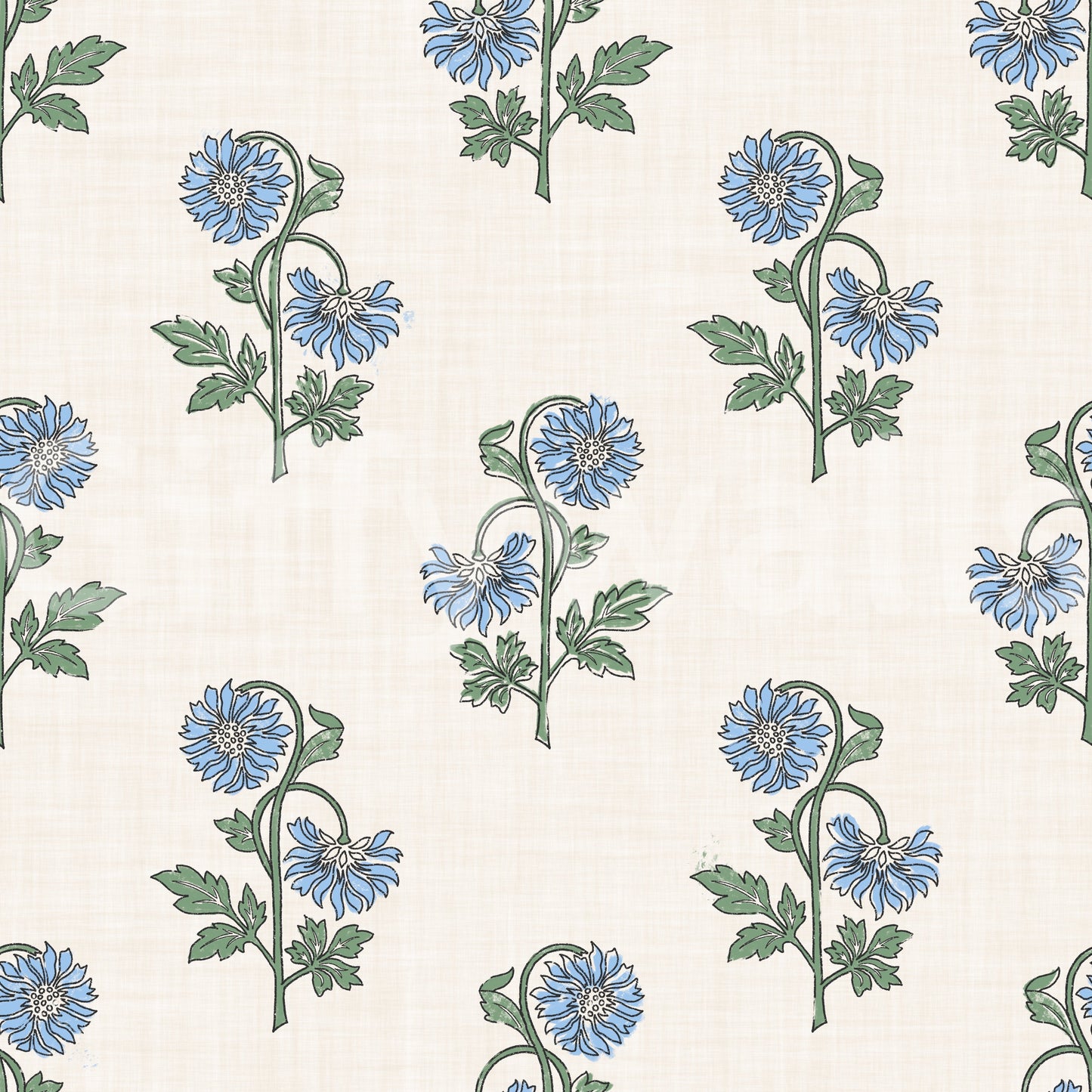 Azure Petal Harmony Wallpaper