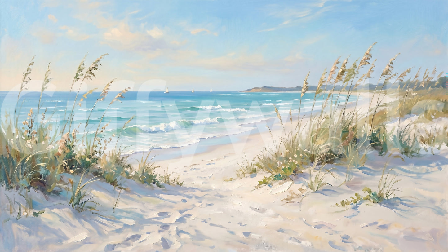 Coastal Serenity Pathway Wall Mural