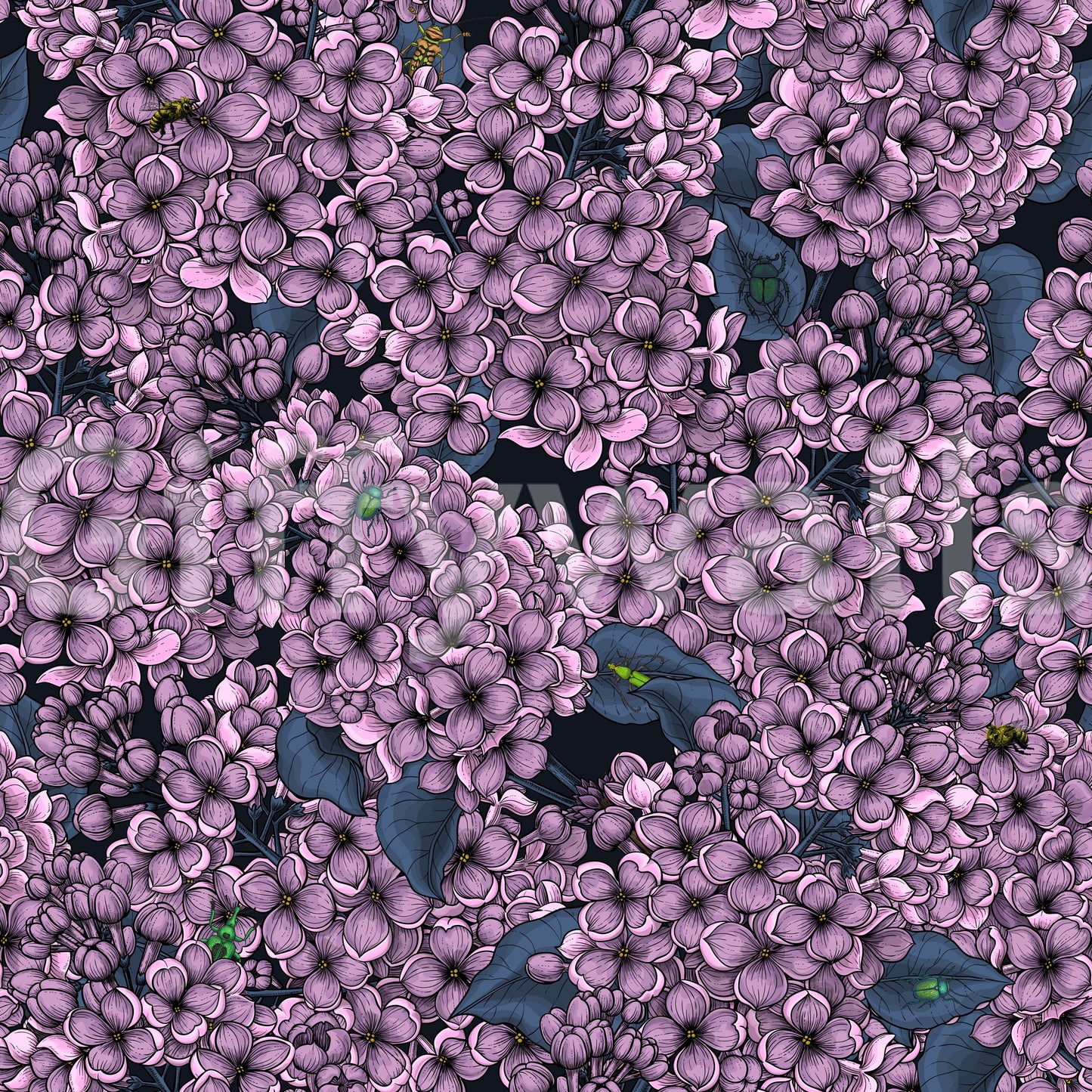 Violet Lilac garden Wallpaper