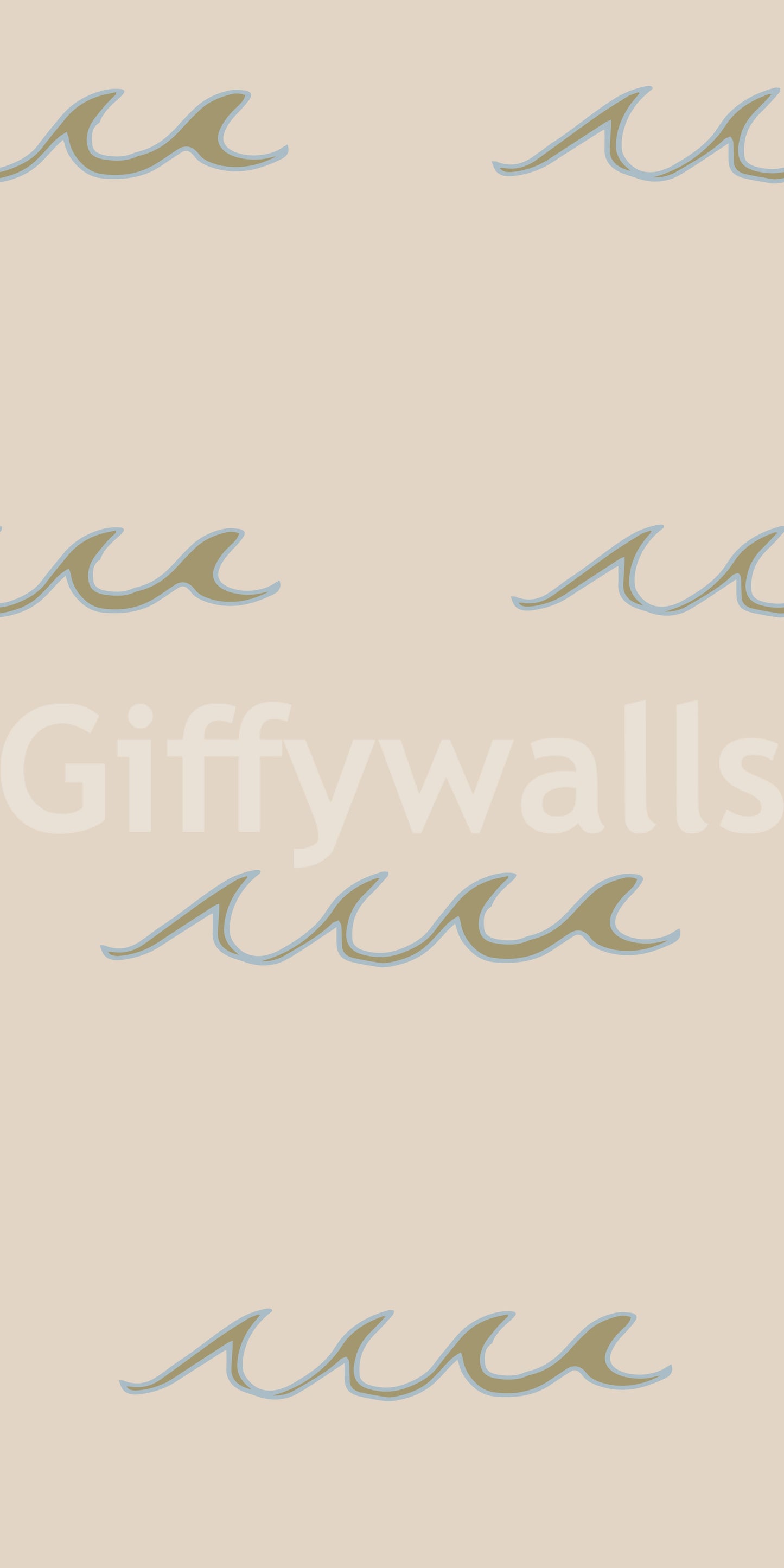 Sand Wave Wallpaper design with gentle movement and open pattern spacing
