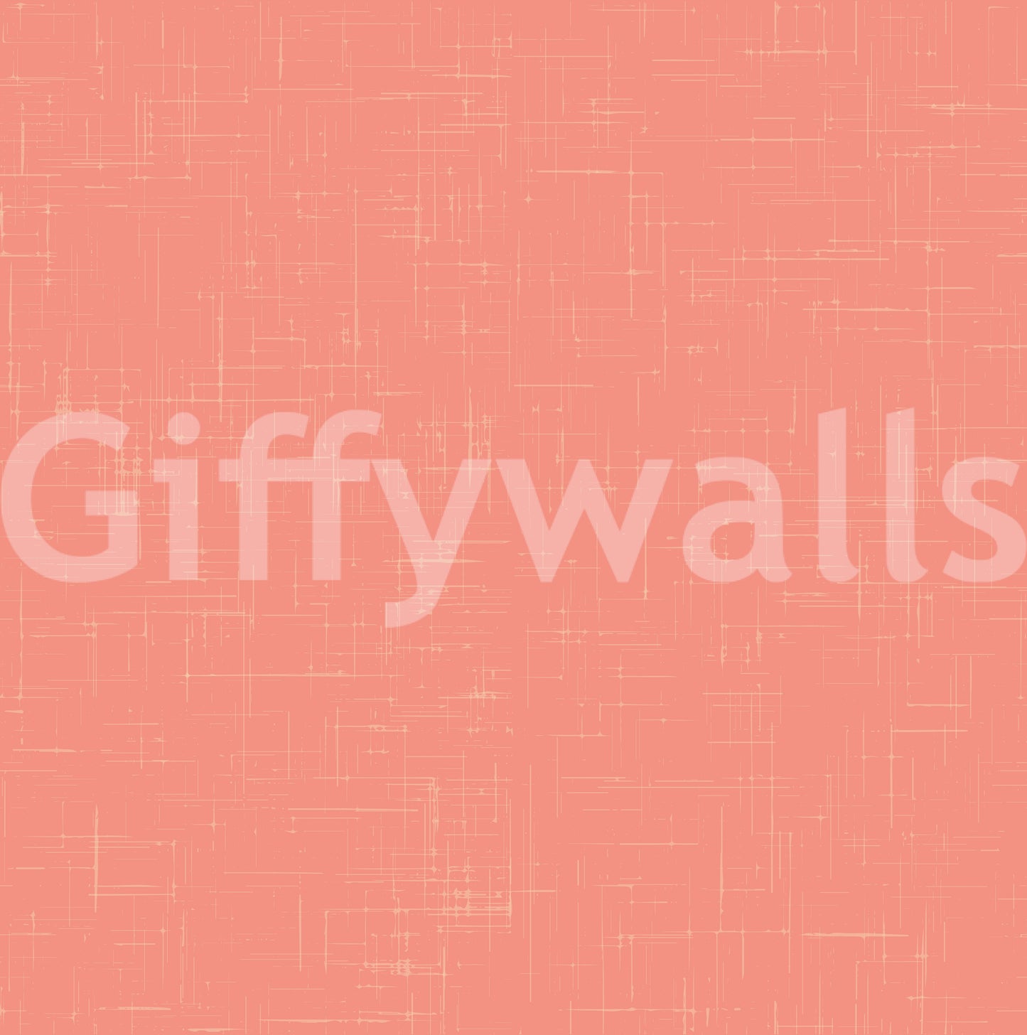 Coral linen texture wallpaper swatch mid century modern pattern