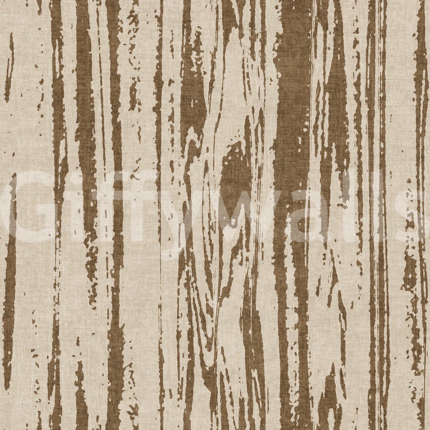 Modern Abstract Woodgrain Organic Lines Oak Brown Wallpaper