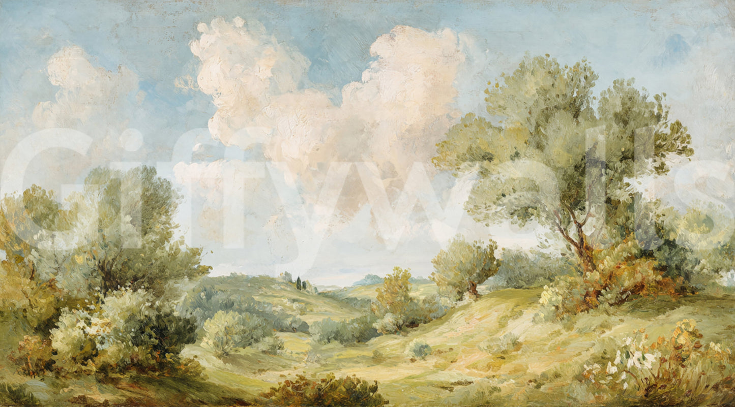 Timeless Hills Painted Vista design with gentle outdoor landscape depth