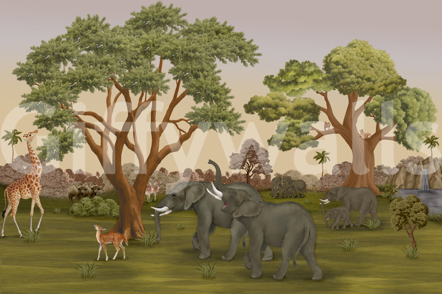 Savanna Serenity Wall Mural