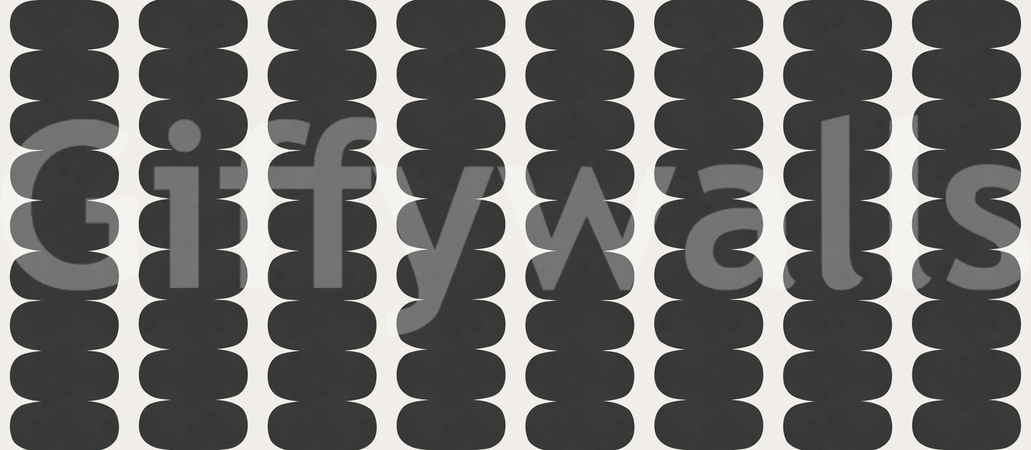 Minimalist Grey Wavy Columns Wall Mural