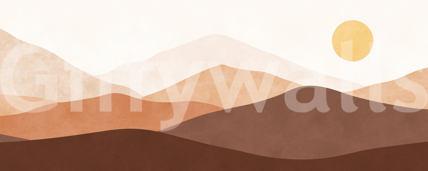 Desert Horizon Hues Wall Mural