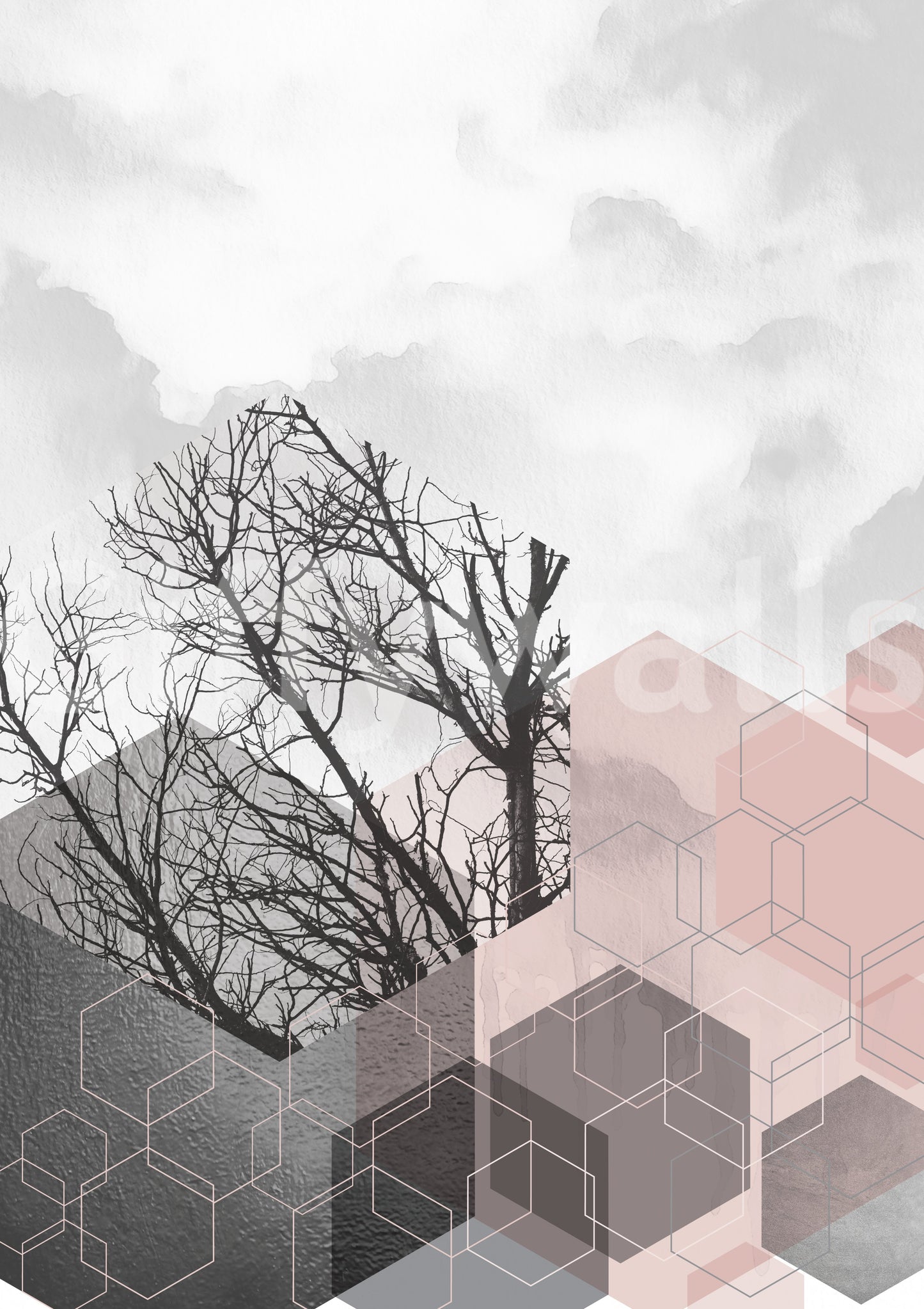 Geometric Serenity 2 Wall Mural