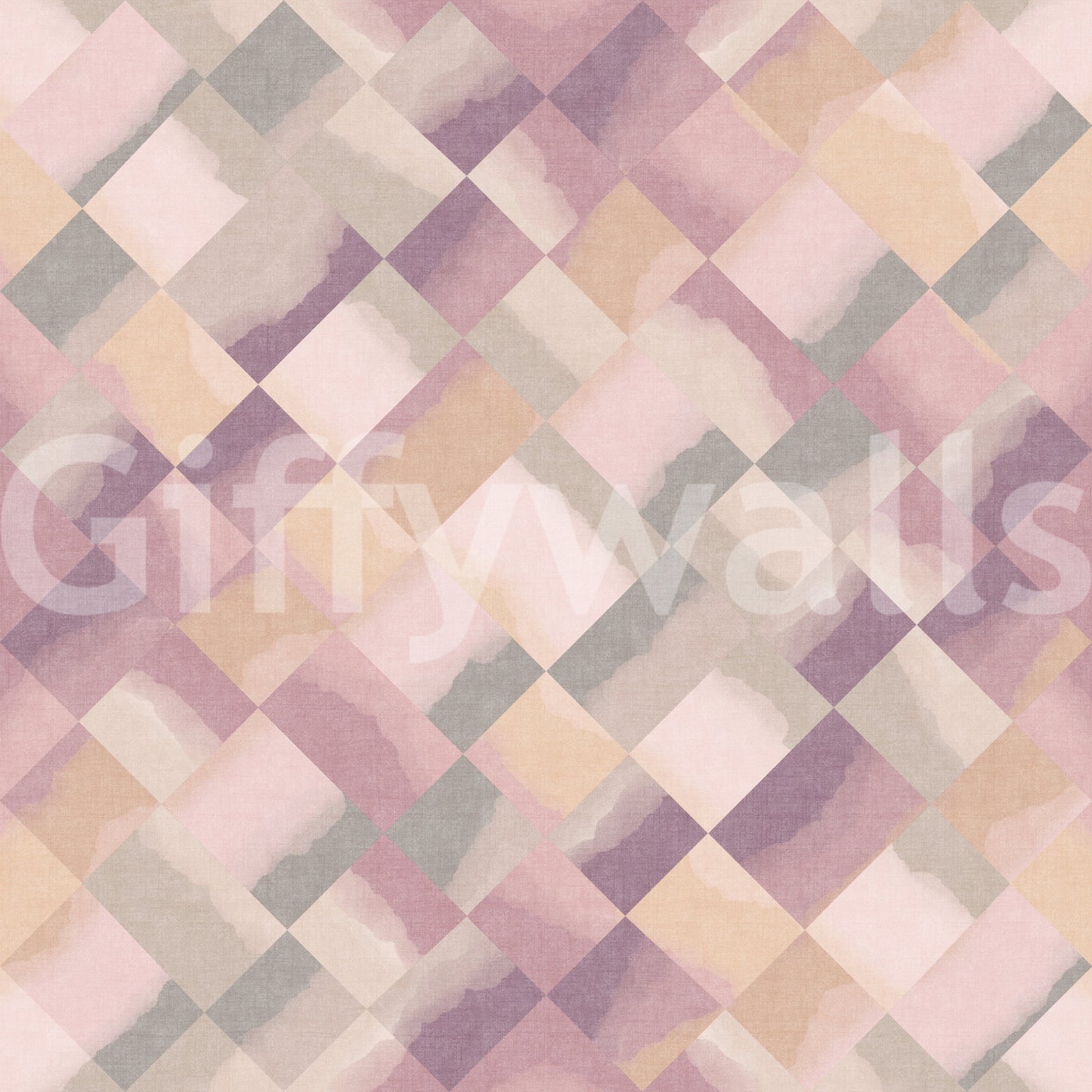 Relax Sunrise Painted Checker Wallpaper