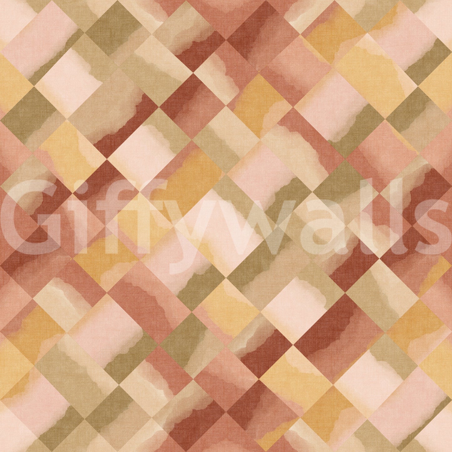 Relax Sunset Painted Checker Wallpaper