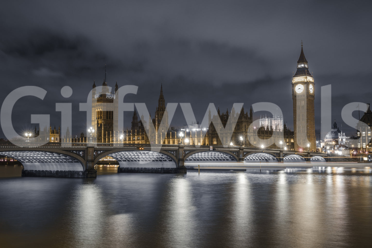 London's Illuminated Majesty Wall Mural