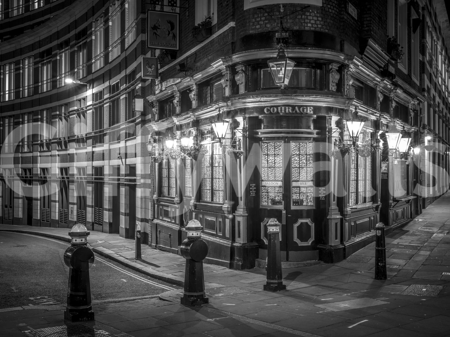 London's Corner Glow Wall Mural