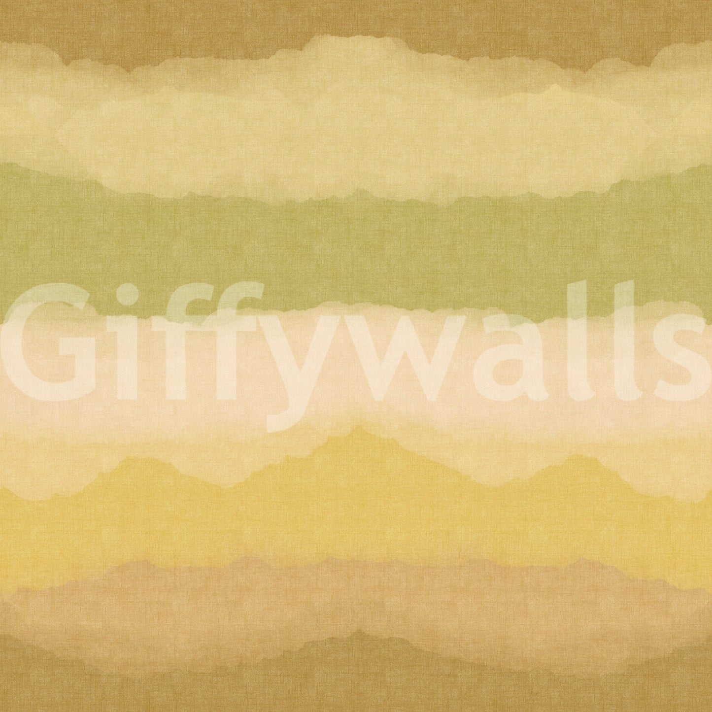 Relax Greenery Painted Horizon Mural Wall Mural