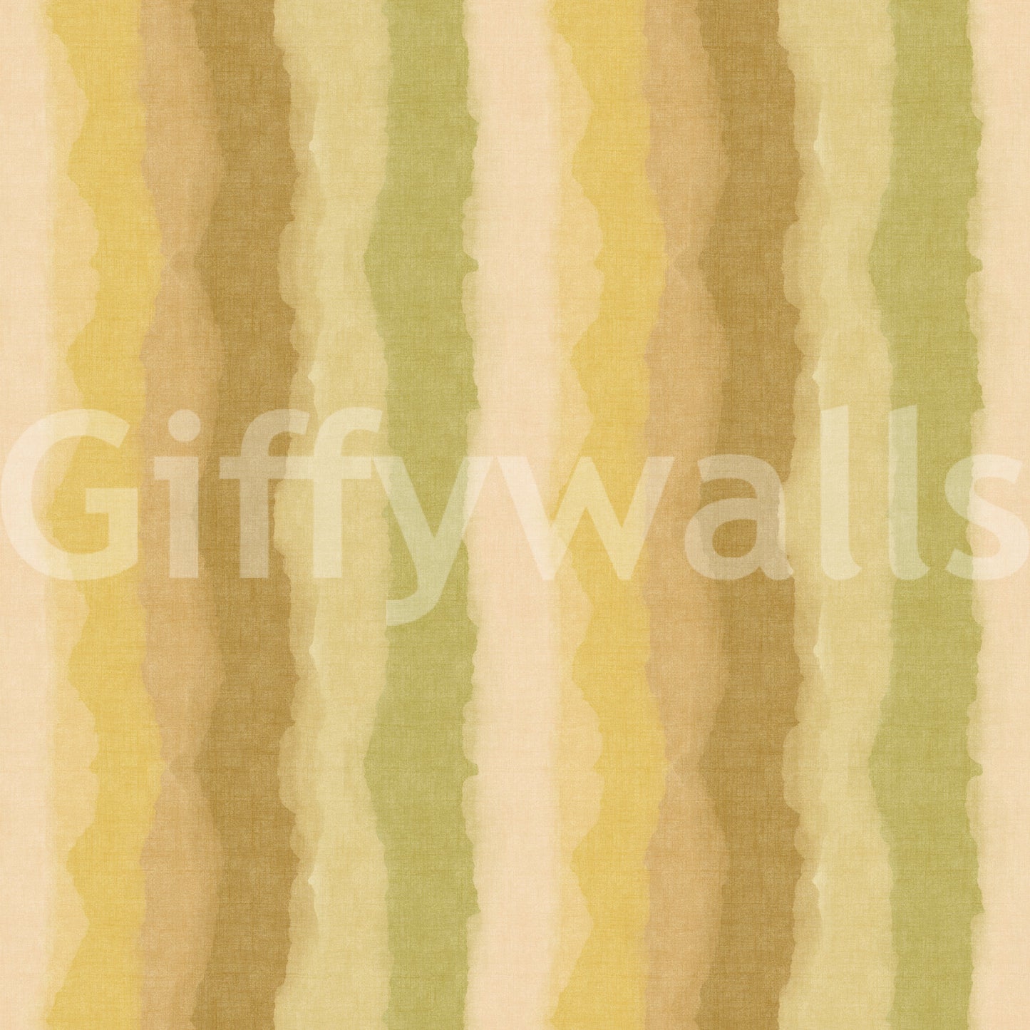 Relaxing green wallpaper with watercolor stripe detailing