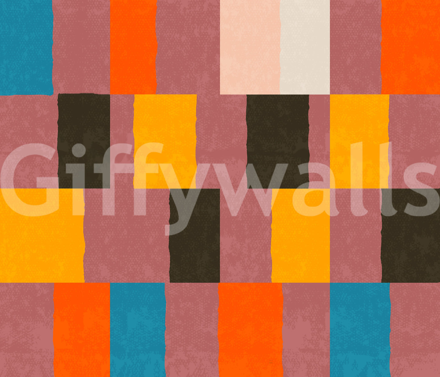 Sunwashed Modern Geometric Desert Sunset Wallpaper