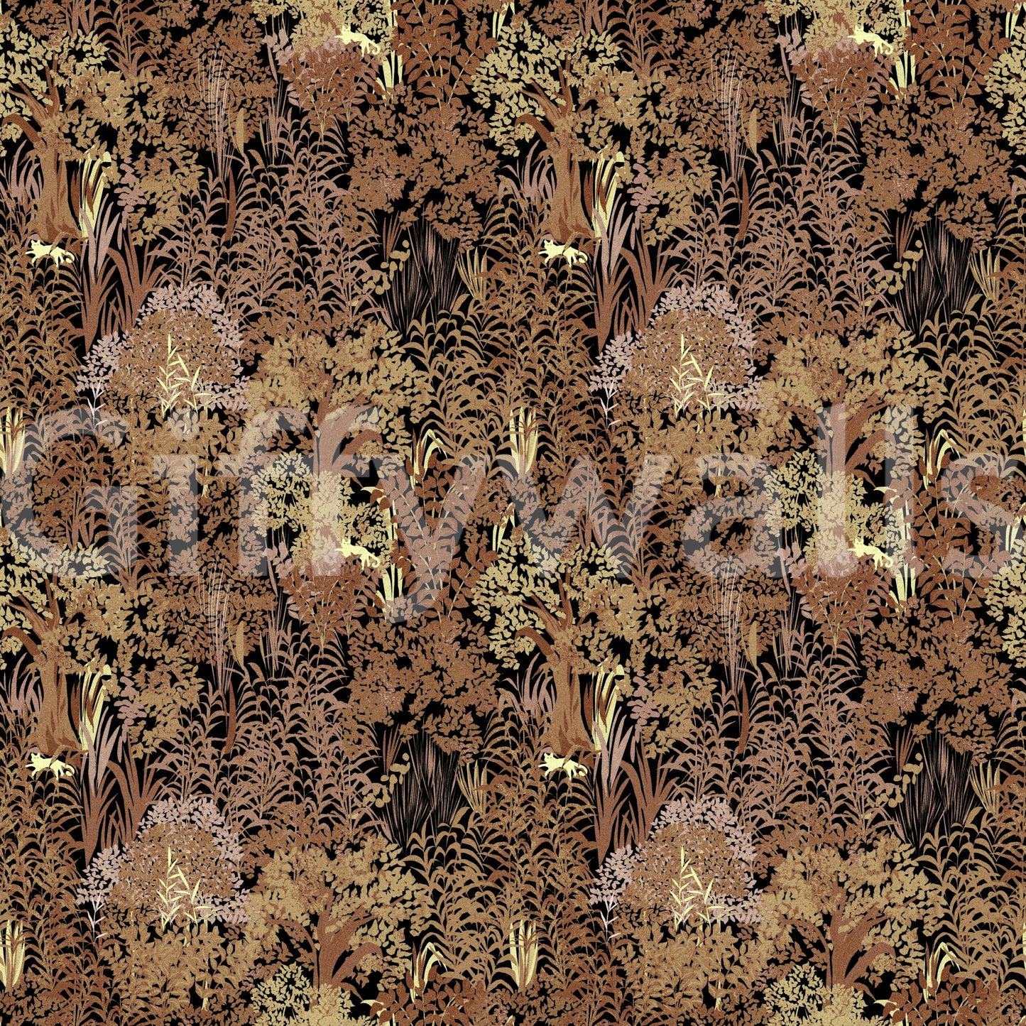 Rustic Thick Jungle Canopy Wallpaper