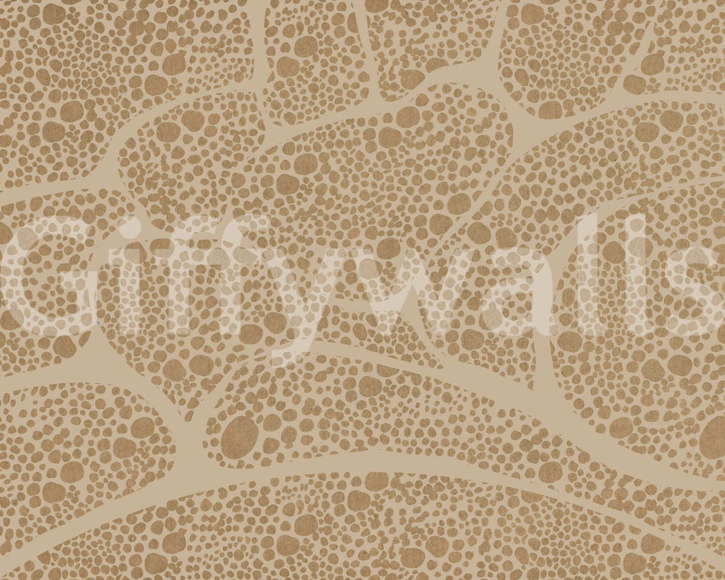 Golden brown tones shade the Pebble Cell wall mural evenly, GD10815