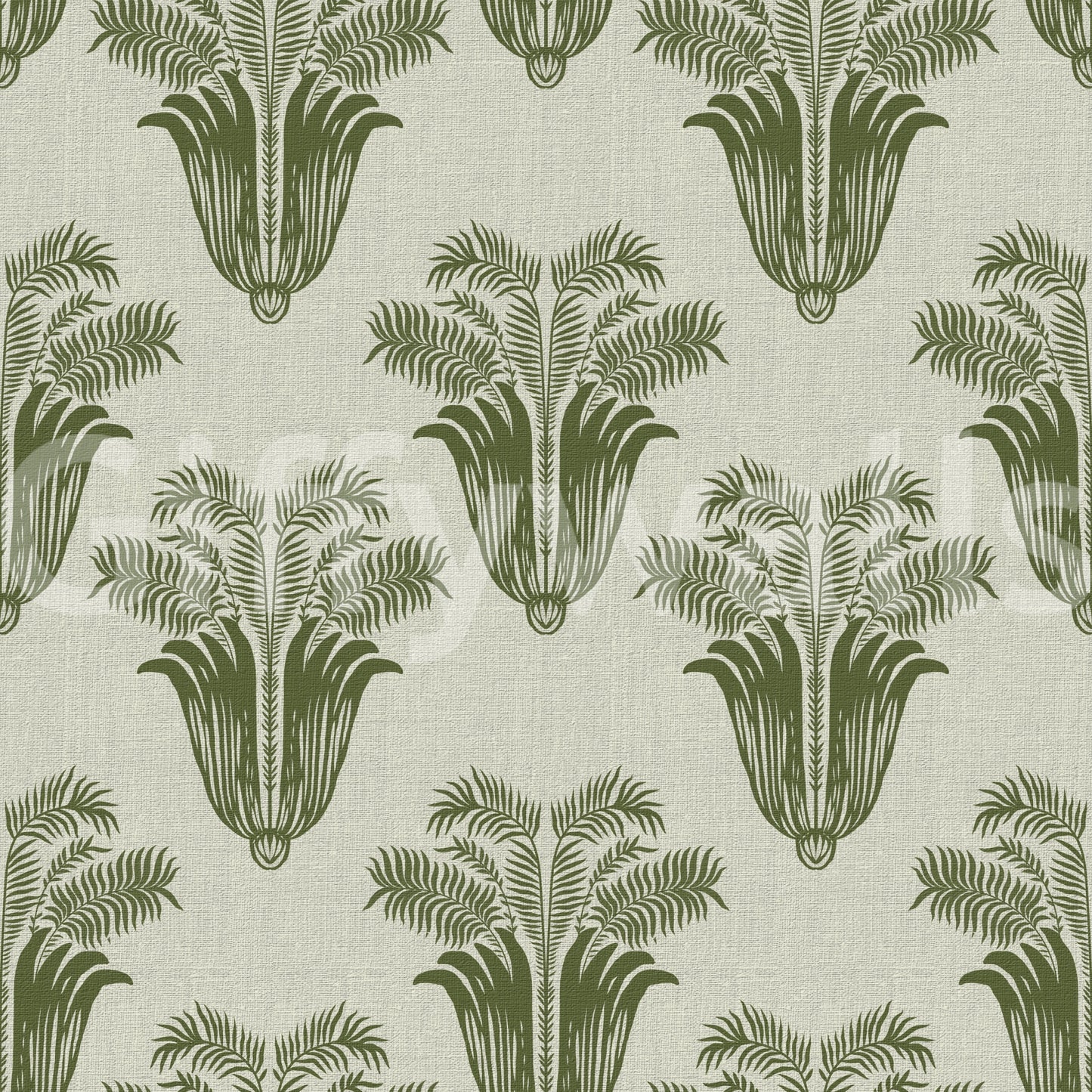 Mediterranean Sage Palm Leaf Wallpaper Wallpaper