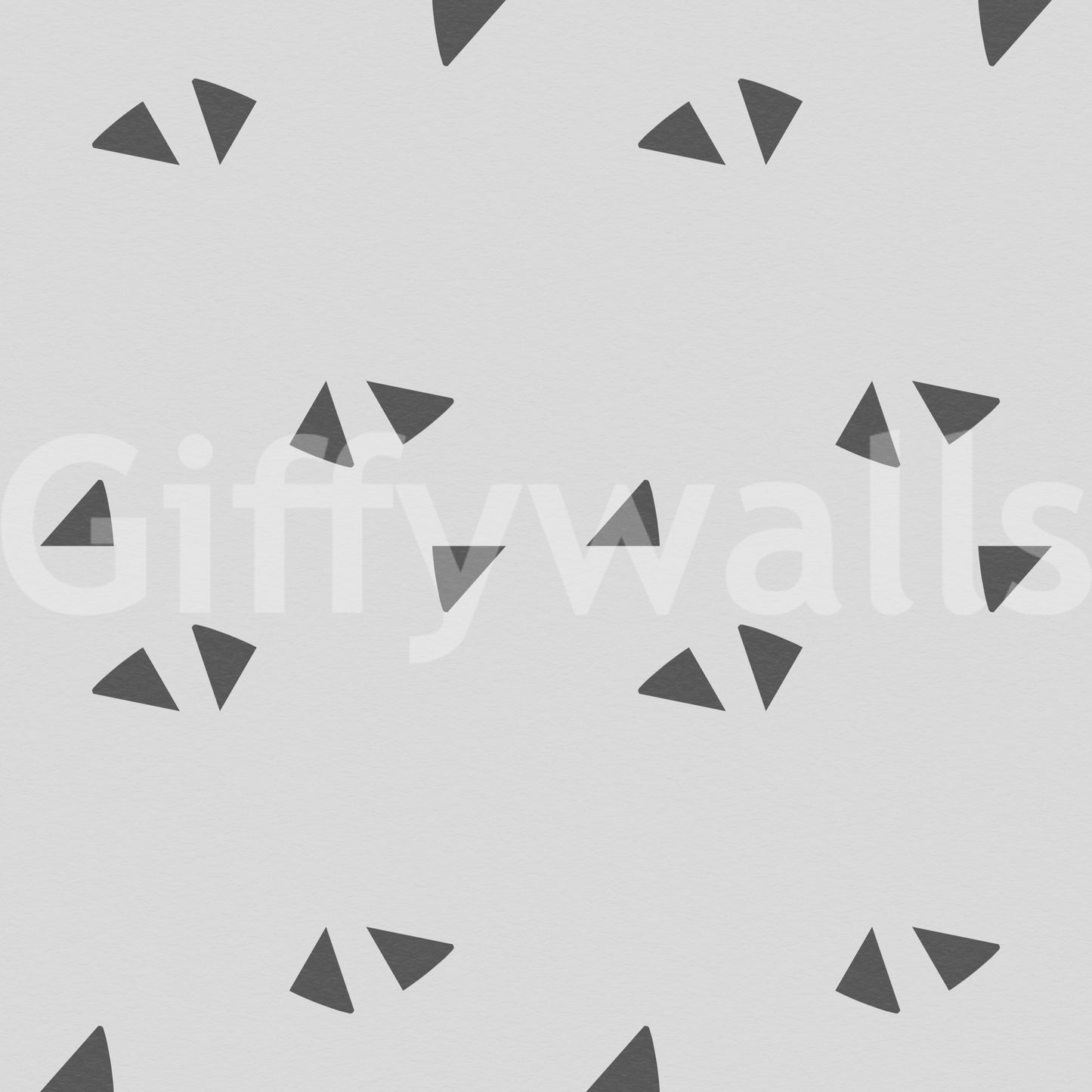 Nordic Charcoal Triangle Geometric Wallpaper